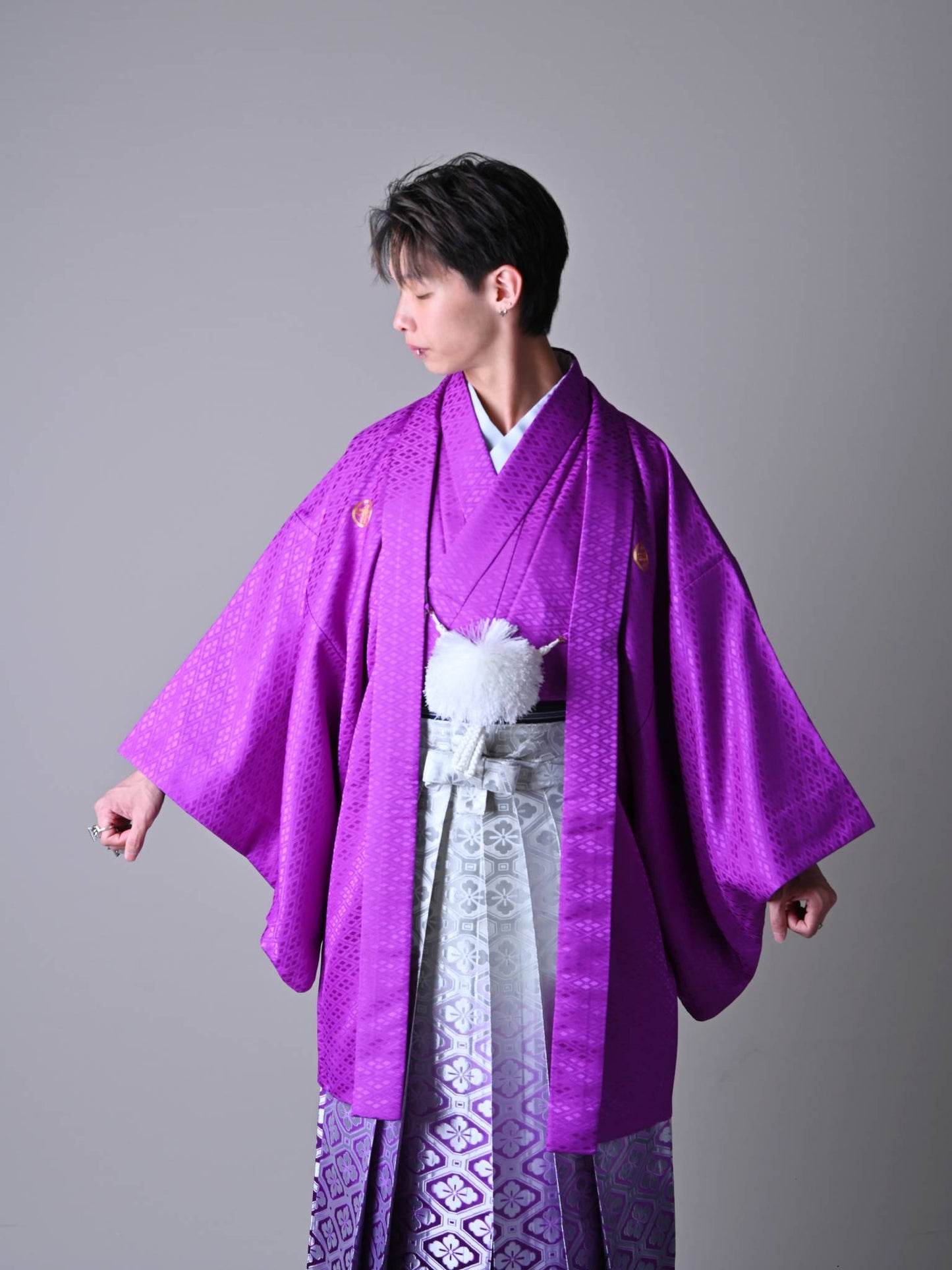 【紋服】46 パープル