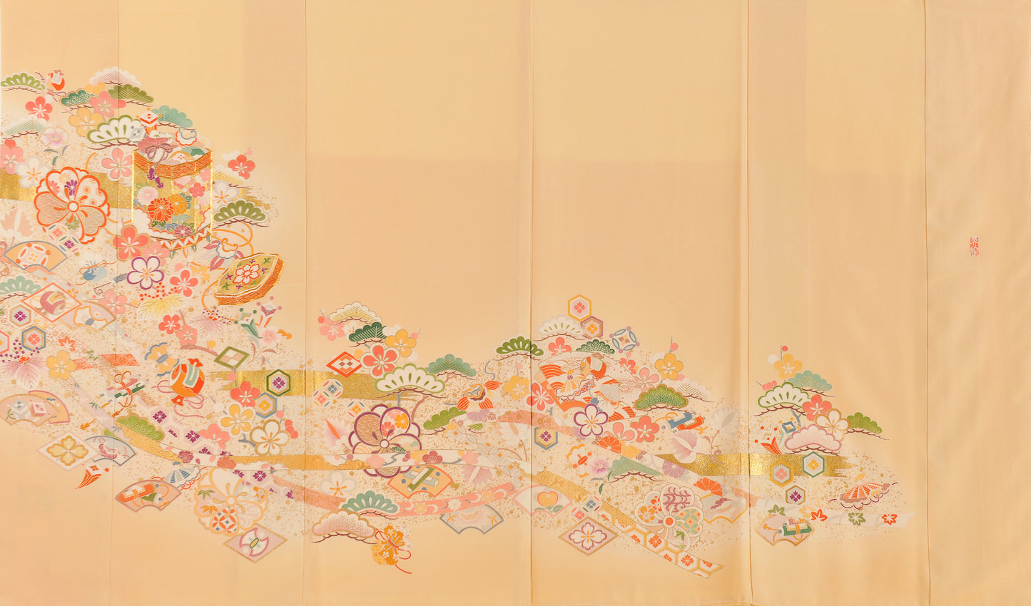 【色留袖】75-1064 黄