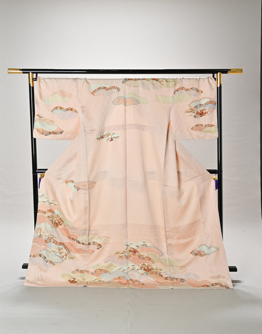 【訪問着】30-0091 ワイド3Lサイズ うす桃