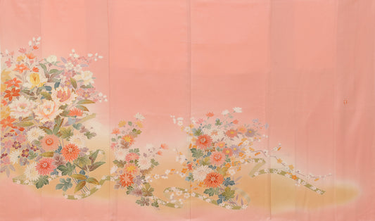【色留袖】75-1041 サーモンピンク