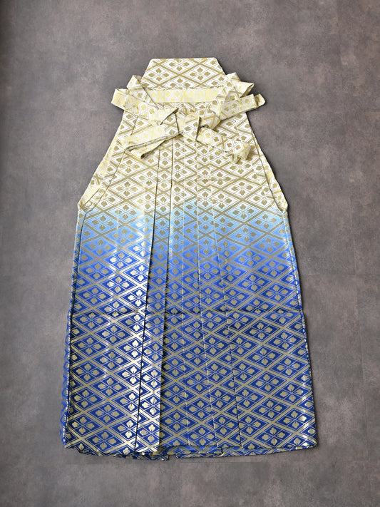 【男袴】323  金襴ぼかし  菱紺