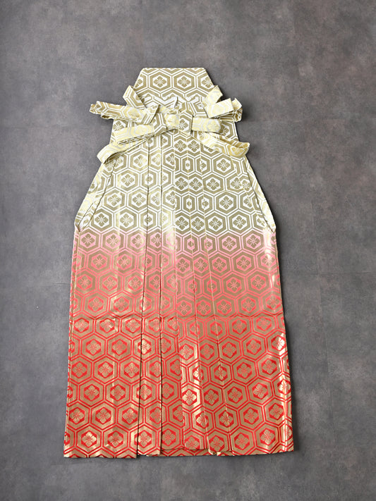 【男袴】356  金襴ぼかし  亀甲赤