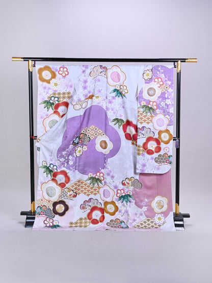 【振袖】S4878 グレー